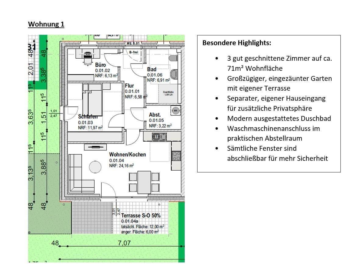 Pronájem bytu 2+1 45 m², Segeberger Str. 57, Neumünster, Šlesvicko-Holštýnsko Pronájem bytu 2+1 45 m², Segeberger Str. 57, Neumünster, Šlesvicko-Holštýnsko