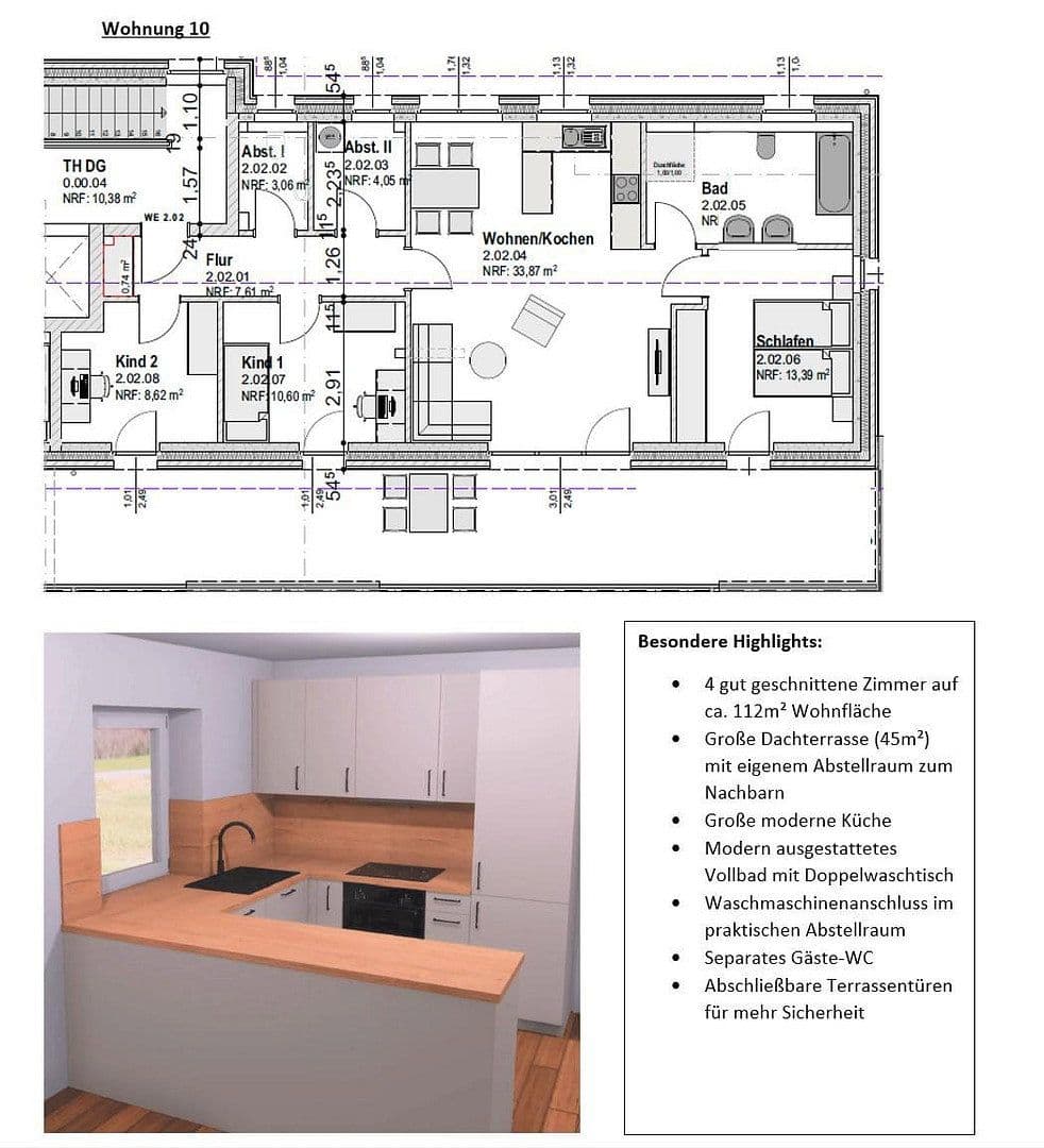 Pronájem bytu 2+1 45 m², Segeberger Str. 57, Neumünster, Šlesvicko-Holštýnsko Pronájem bytu 2+1 45 m², Segeberger Str. 57, Neumünster, Šlesvicko-Holštýnsko