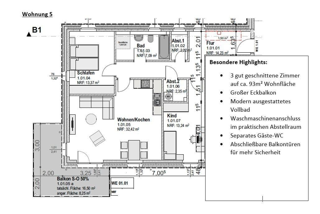 Pronájem bytu 2+1 45 m², Segeberger Str. 57, Neumünster, Šlesvicko-Holštýnsko Pronájem bytu 2+1 45 m², Segeberger Str. 57, Neumünster, Šlesvicko-Holštýnsko