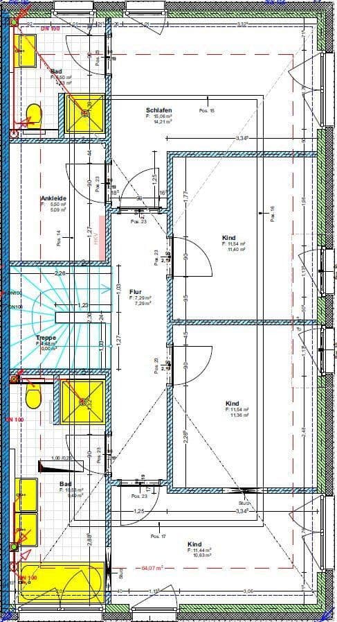 Pronájem domu 157 m², pozemek 290 m², Hamburg, Hamburg Pronájem domu 157 m², pozemek 290 m², Hamburg, Hamburg