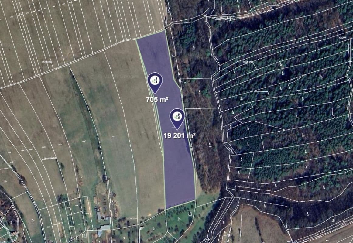Prodej pozemku 19.906 m², Kaňovice, Zlínský kraj Prodej pozemku 19.906 m², Kaňovice, Zlínský kraj
