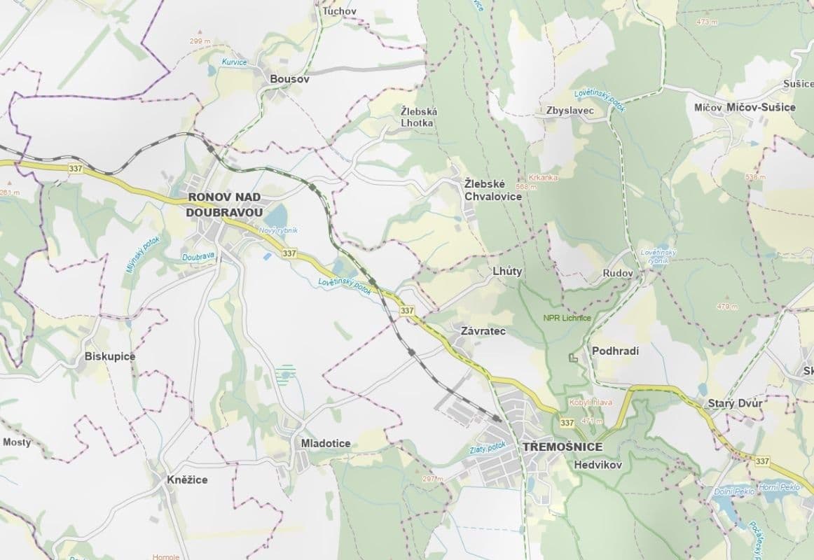 Prodej pozemku 865 m², Ronov nad Doubravou, Pardubický kraj Prodej pozemku 865 m², Ronov nad Doubravou, Pardubický kraj