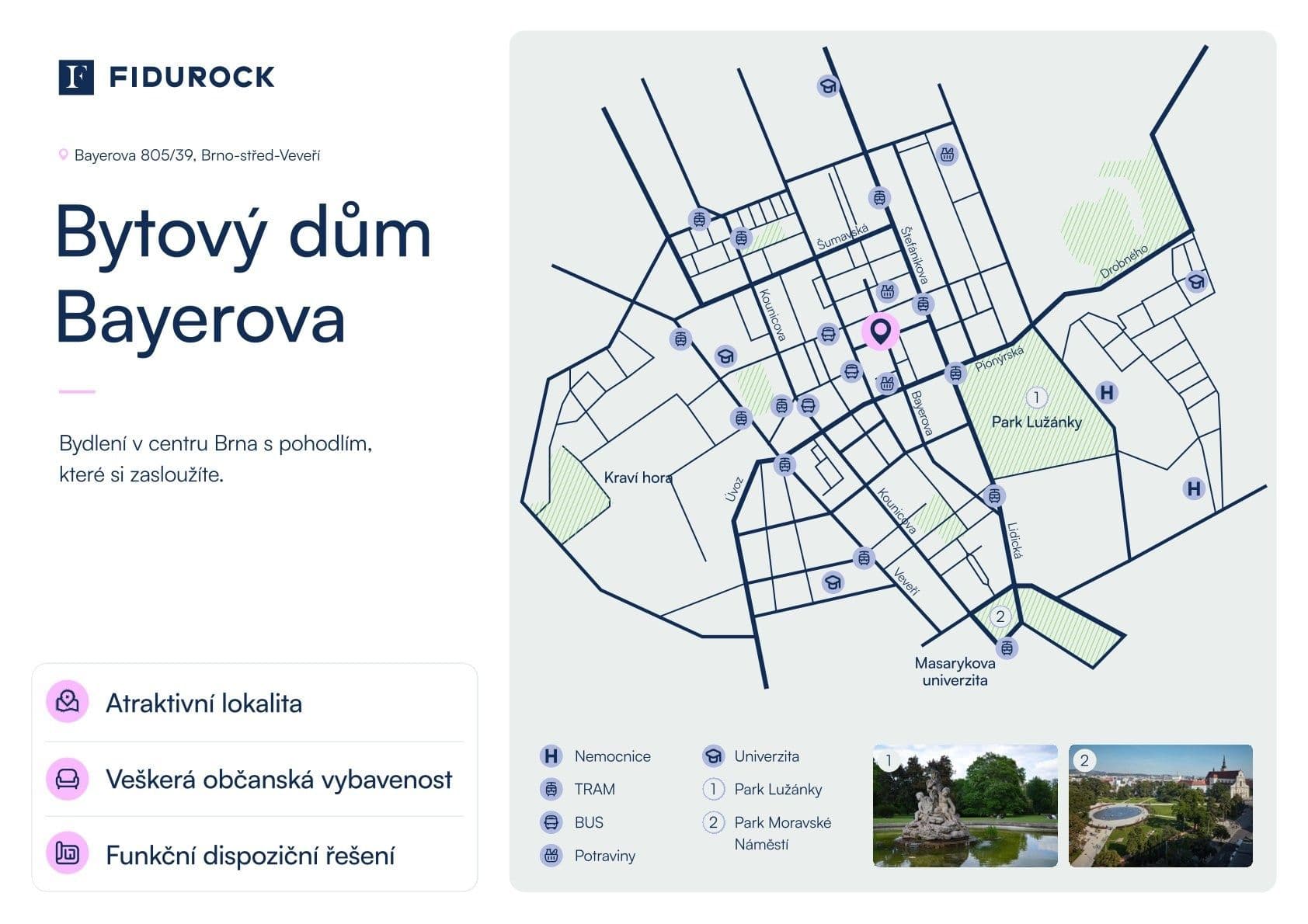 Prodej bytu 3+kk 73 m², Bayerova, Brno, Jihomoravský kraj Prodej bytu 3+kk 73 m², Bayerova, Brno, Jihomoravský kraj