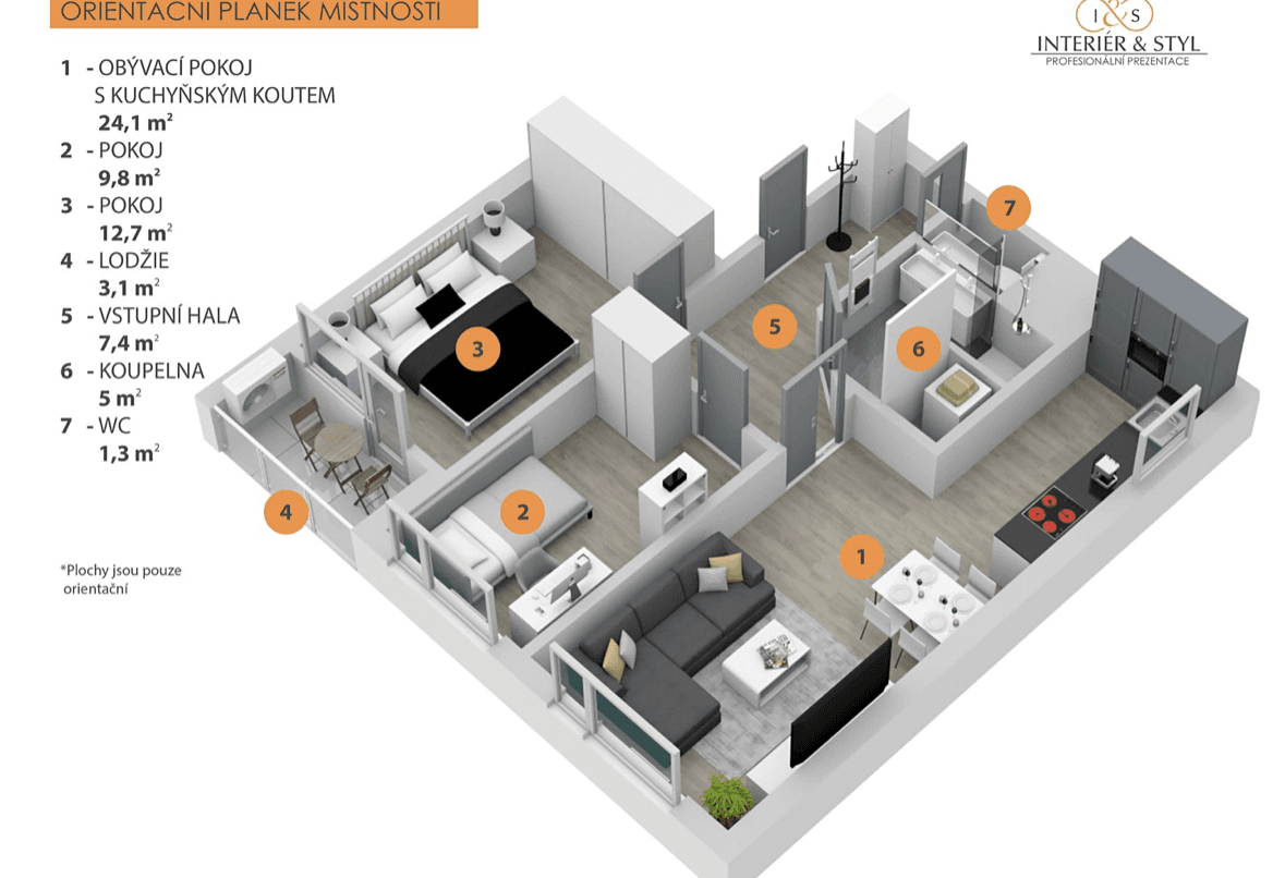 Prodej bytu 3+kk 68 m², Vašátkova, Praha, Praha Prodej bytu 3+kk 68 m², Vašátkova, Praha, Praha