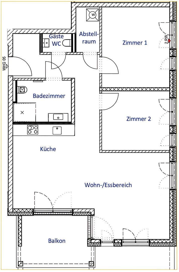 Pronájem bytu 2+kk 91 m², Rolandstraße 46, Bonn, Severní Porýní-Vestfálsko Pronájem bytu 2+kk 91 m², Rolandstraße 46, Bonn, Severní Porýní-Vestfálsko