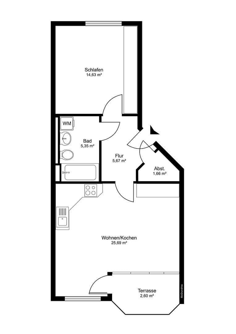 Prodej bytu 2+1 56 m², Alt Meteler Str., Schwerin, Mecklenburg-Vorpommern Prodej bytu 2+1 56 m², Alt Meteler Str., Schwerin, Mecklenburg-Vorpommern