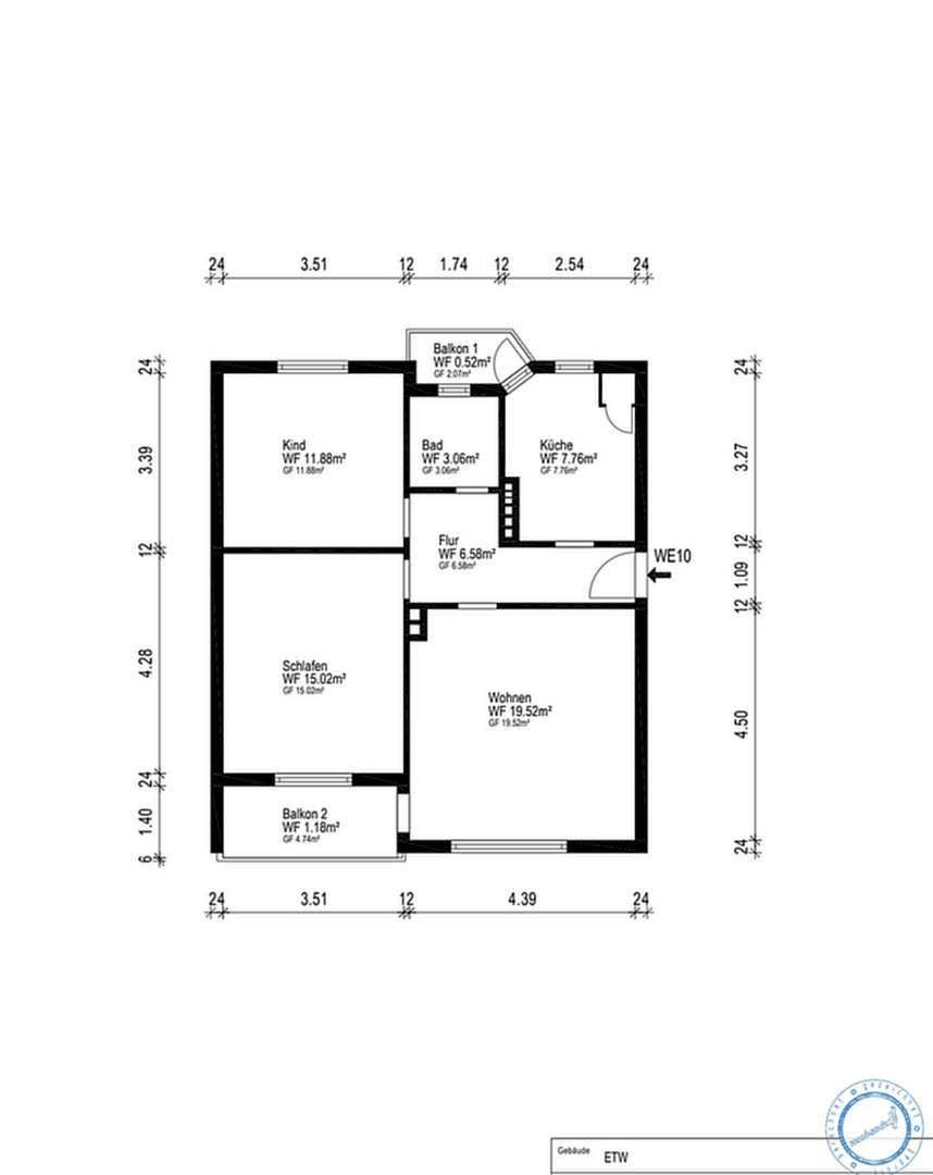 Prodej bytu 3+1 66 m², Bremerhaven, Bremen Prodej bytu 3+1 66 m², Bremerhaven, Bremen