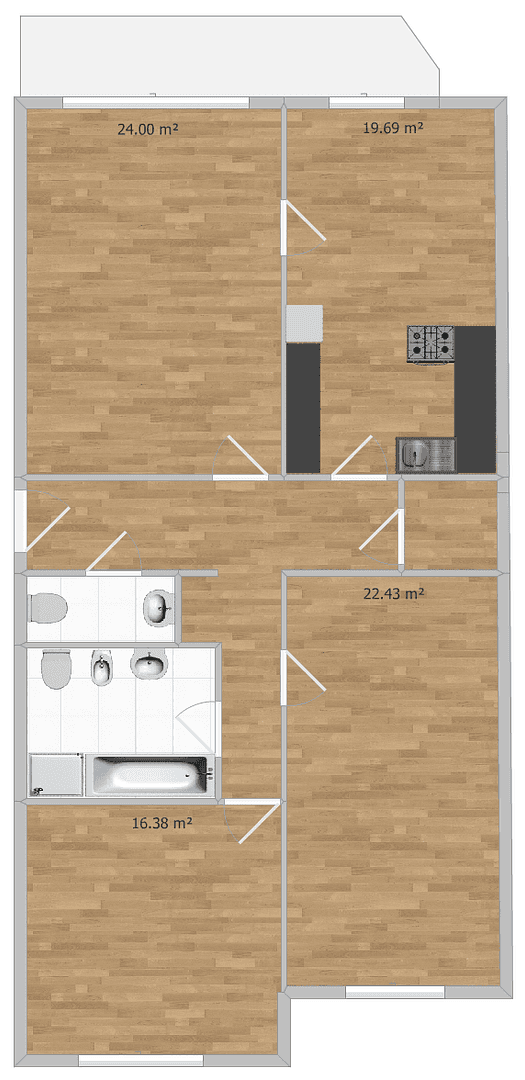 Pronájem bytu 3+1 106 m², Düsseldorfer Str. 67, Leverkusen, Severní Porýní-Vestfálsko Pronájem bytu 3+1 106 m², Düsseldorfer Str. 67, Leverkusen, Severní Porýní-Vestfálsko