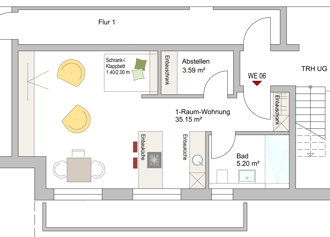 Pronájem bytu 1+1 44 m², Mühlheim am Main, Hessen Pronájem bytu 1+1 44 m², Mühlheim am Main, Hessen