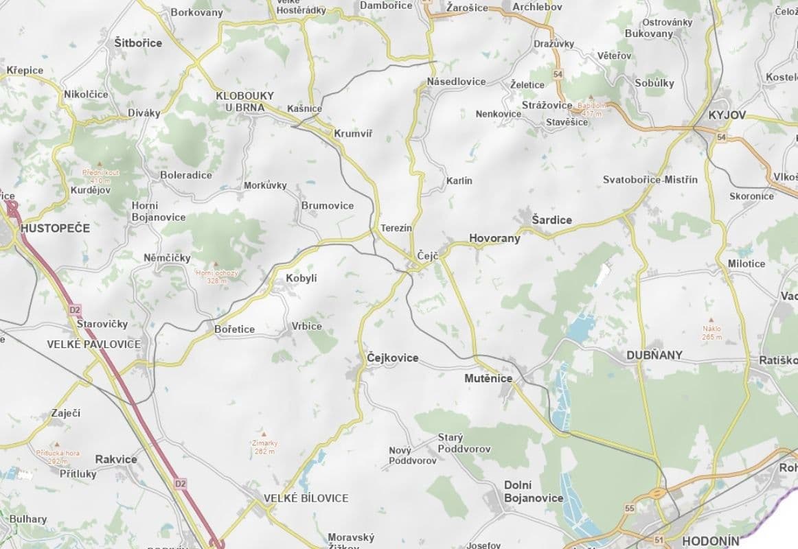 Prodej pozemku 1.937 m², Čejč, Jihomoravský kraj Prodej pozemku 1.937 m², Čejč, Jihomoravský kraj