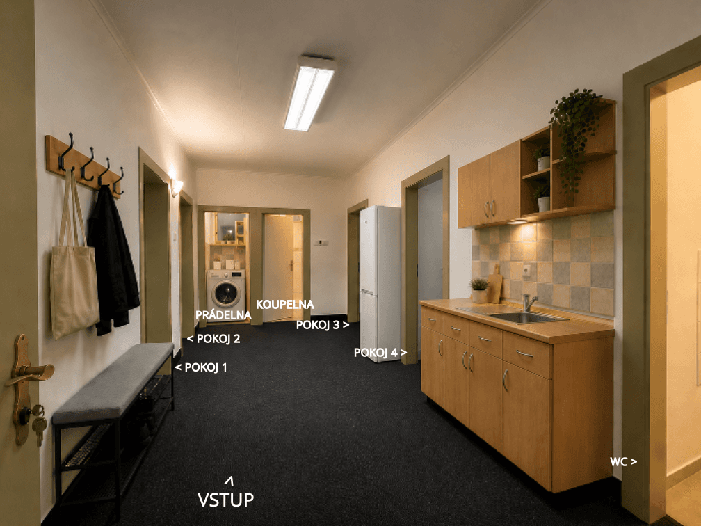 Pronájem bytu 4+1 106 m², Štefánikova, Zlín, Zlínský kraj Pronájem bytu 4+1 106 m², Štefánikova, Zlín, Zlínský kraj