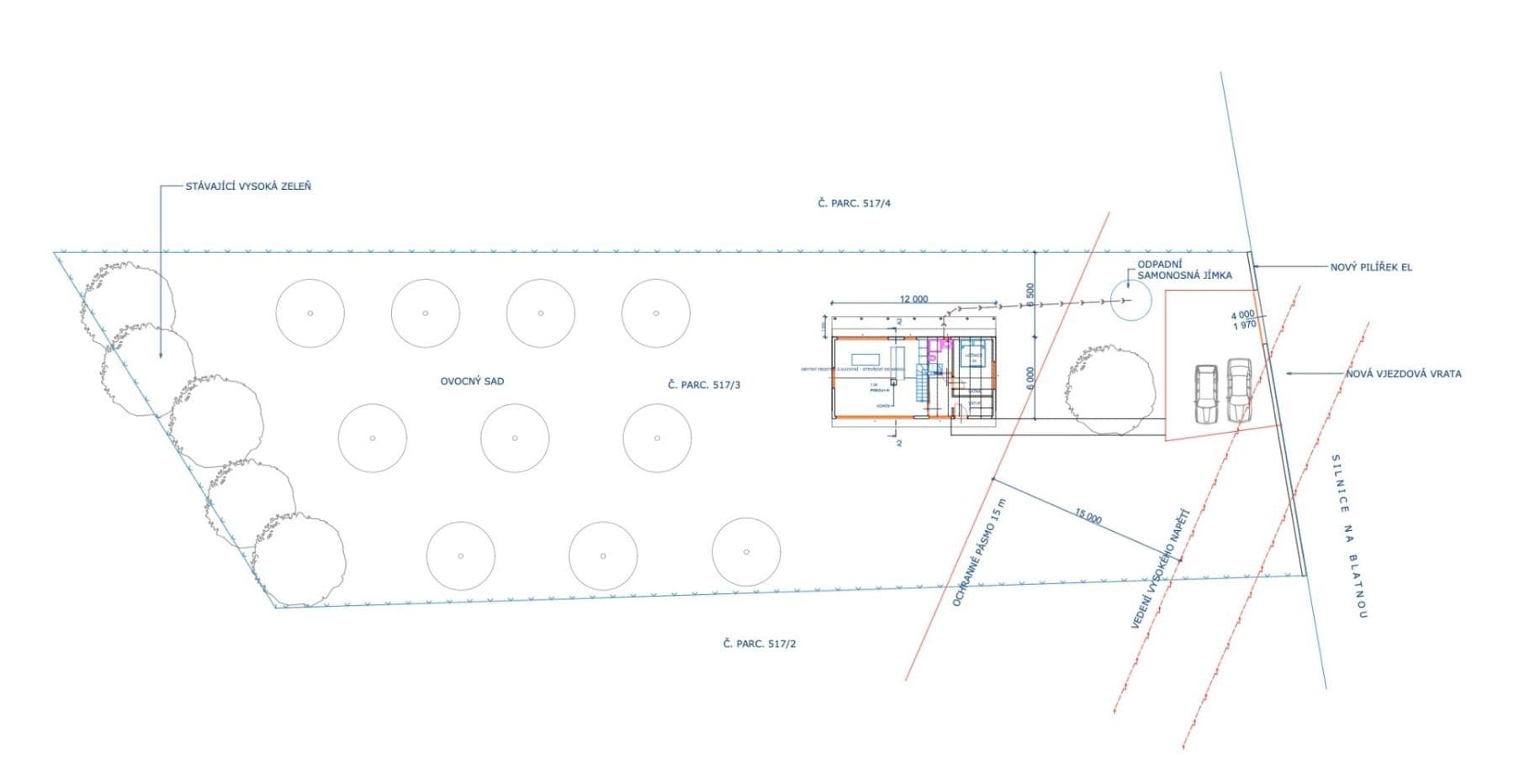 Prodej pozemku 2.104 m², Chobot, Jihočeský kraj Prodej pozemku 2.104 m², Chobot, Jihočeský kraj