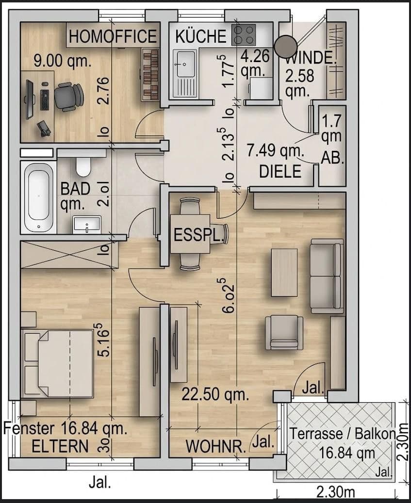 Prodej bytu 3+1 71 m², Leonberg, Bádensko-Württembersko Prodej bytu 3+1 71 m², Leonberg, Bádensko-Württembersko