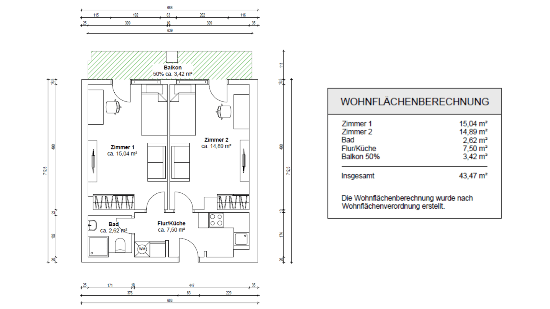 Prodej bytu 2+1 44 m², Lessingstr. 64, Karlsruhe, Bádensko-Württembersko Prodej bytu 2+1 44 m², Lessingstr. 64, Karlsruhe, Bádensko-Württembersko