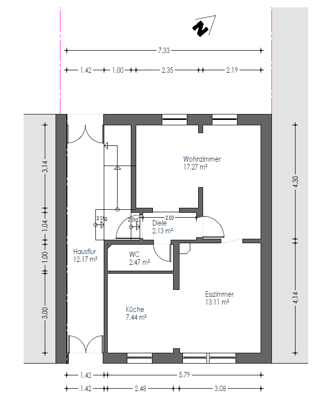 Prodej domu 157 m², pozemek 142 m², Mühlheim am Main, Hessen Prodej domu 157 m², pozemek 142 m², Mühlheim am Main, Hessen