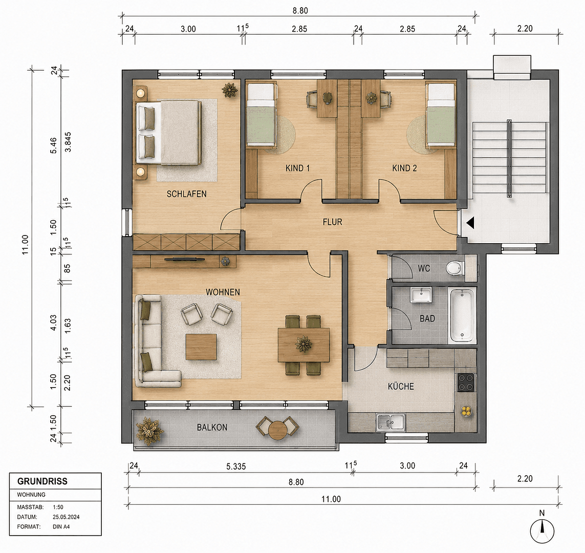 Prodej bytu 3+kk 80 m², Ditzingen, Bádensko-Württembersko Prodej bytu 3+kk 80 m², Ditzingen, Bádensko-Württembersko