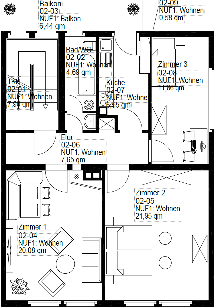 Pronájem bytu 20 m², Lammgasse 27, Heilbronn, Bádensko-Württembersko Pronájem bytu 20 m², Lammgasse 27, Heilbronn, Bádensko-Württembersko