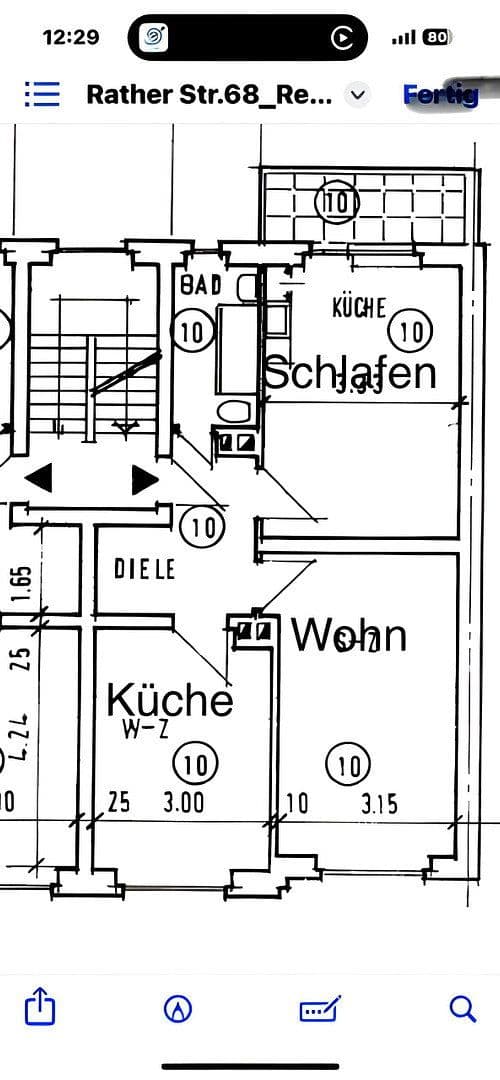 Pronájem bytu 2+1 55 m², Rather Str. 68, Düsseldorf, Severní Porýní-Vestfálsko Pronájem bytu 2+1 55 m², Rather Str. 68, Düsseldorf, Severní Porýní-Vestfálsko