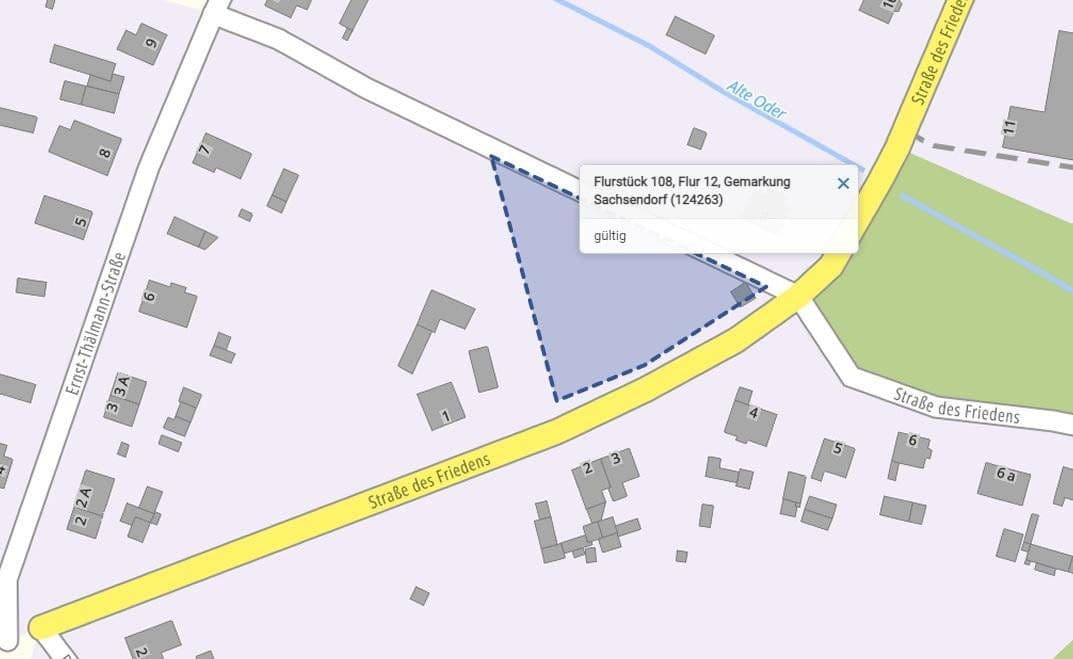 Prodej pozemku 2.400 m², Strasse des Friedens 1 b, Lindendorf, Braniborsko Prodej pozemku 2.400 m², Strasse des Friedens 1 b, Lindendorf, Braniborsko