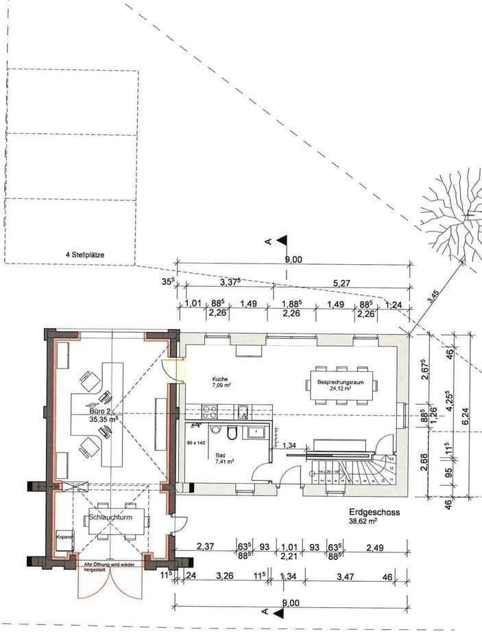 Pronájem kanceláře 103 m², Scharmbecker Dorfstraße 38, Winsen (Luhe), Dolní Sasko Pronájem kanceláře 103 m², Scharmbecker Dorfstraße 38, Winsen (Luhe), Dolní Sasko