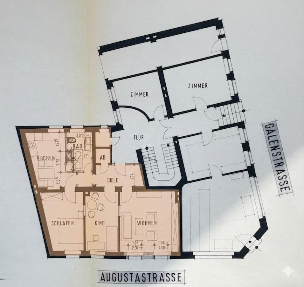 Pronájem bytu 3+1 78 m², Galenstraße 27, Witten, Severní Porýní-Vestfálsko Pronájem bytu 3+1 78 m², Galenstraße 27, Witten, Severní Porýní-Vestfálsko