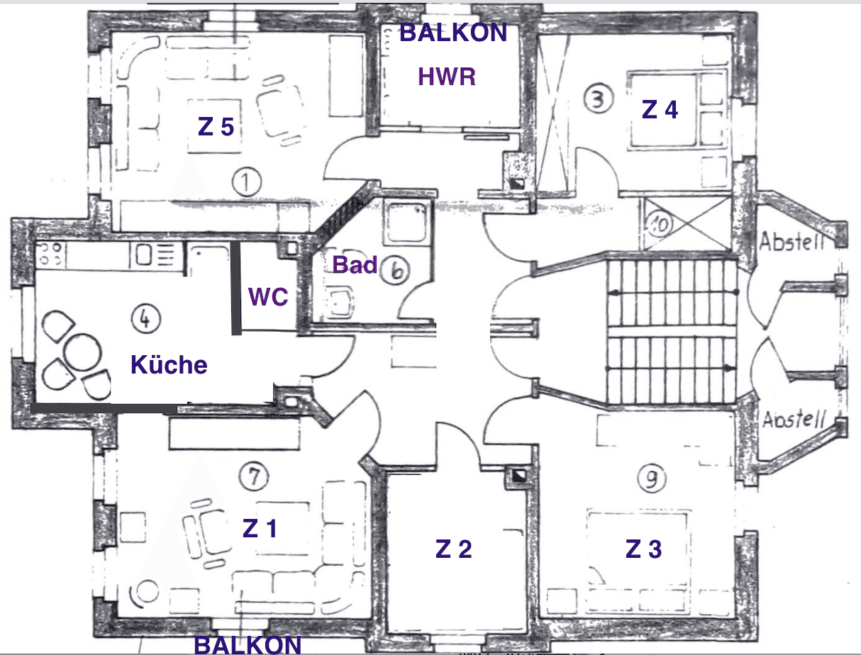 Pronájem bytu 5+1 124 m², Glösaer Straße 26, Chemnitz, Sasko Pronájem bytu 5+1 124 m², Glösaer Straße 26, Chemnitz, Sasko