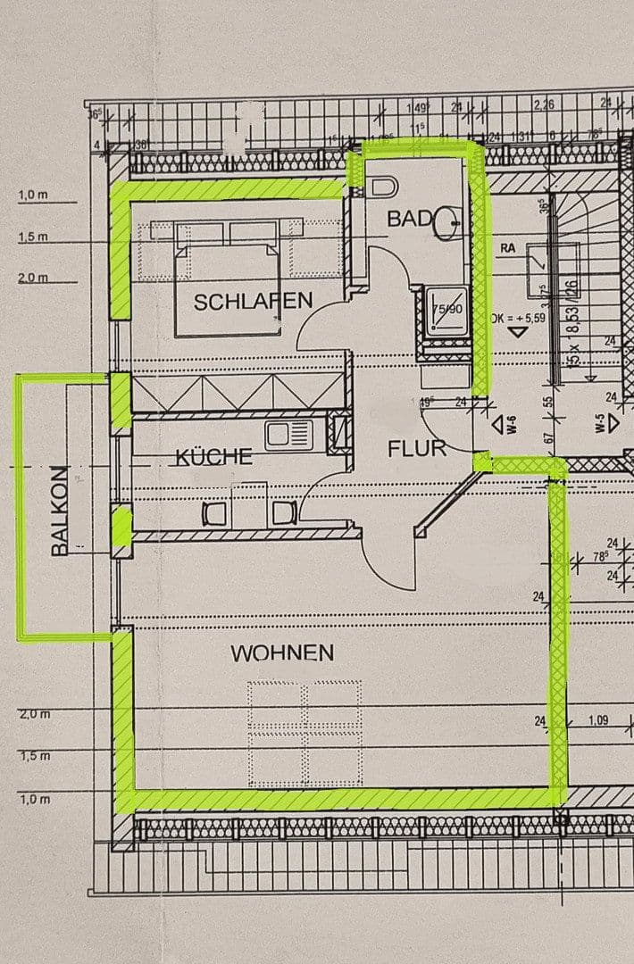 Pronájem bytu 2+1 58 m², Moosburg, Bavorsko Pronájem bytu 2+1 58 m², Moosburg, Bavorsko
