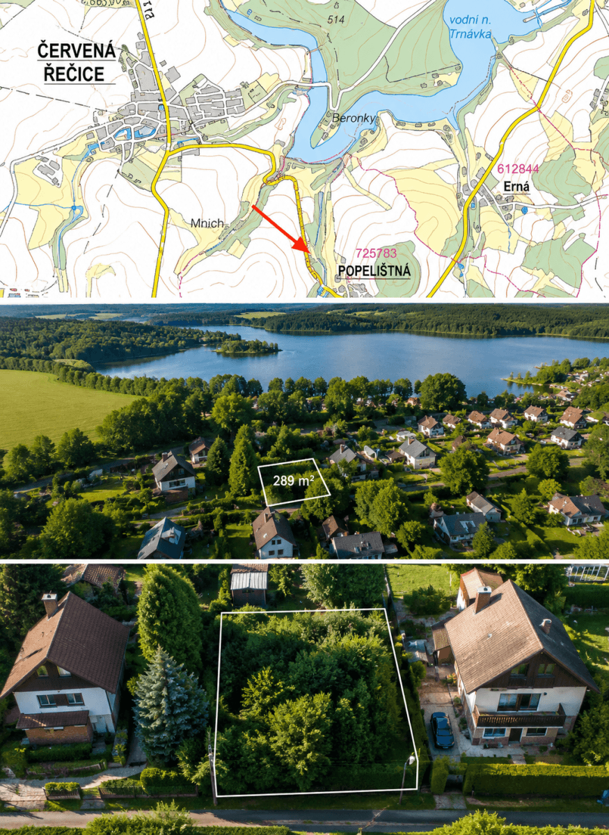 Prodej pozemku 289 m², Červená Řečice, Kraj Vysočina Prodej pozemku 289 m², Červená Řečice, Kraj Vysočina