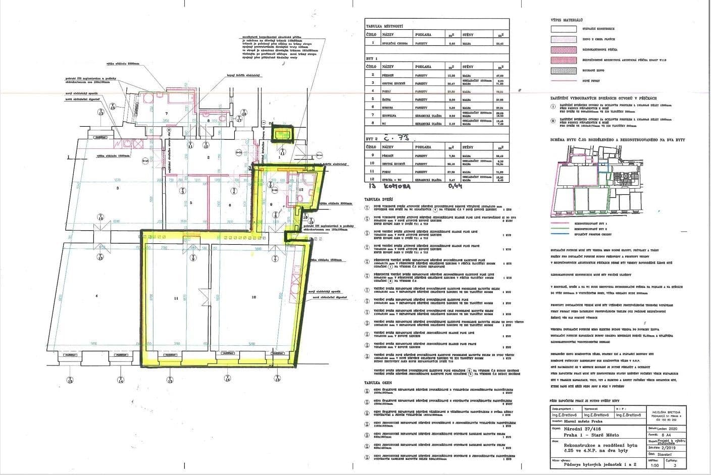 Pronájem bytu 2+kk 77 m², Národní, Praha, Praha Pronájem bytu 2+kk 77 m², Národní, Praha, Praha
