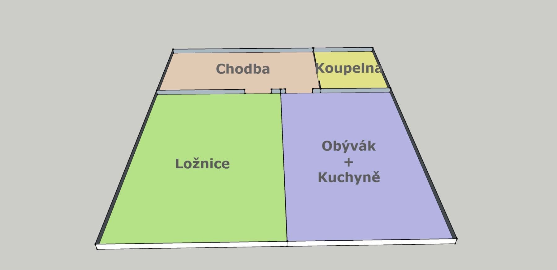 Pronájem bytu 2+kk 48 m², Rečkova, Praha, Praha Pronájem bytu 2+kk 48 m², Rečkova, Praha, Praha