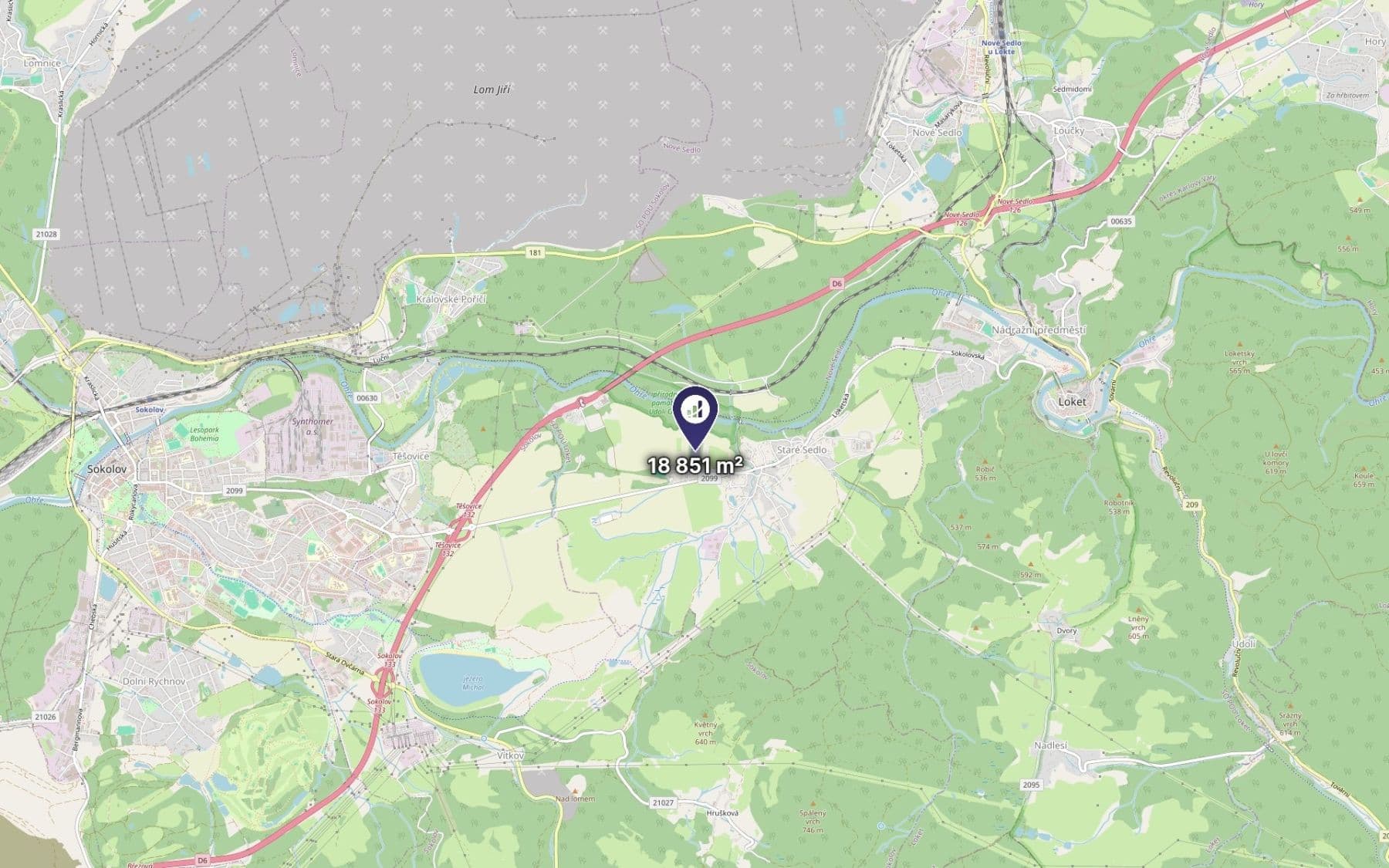 Prodej pozemku 18.851 m², Staré Sedlo, Karlovarský kraj Prodej pozemku 18.851 m², Staré Sedlo, Karlovarský kraj