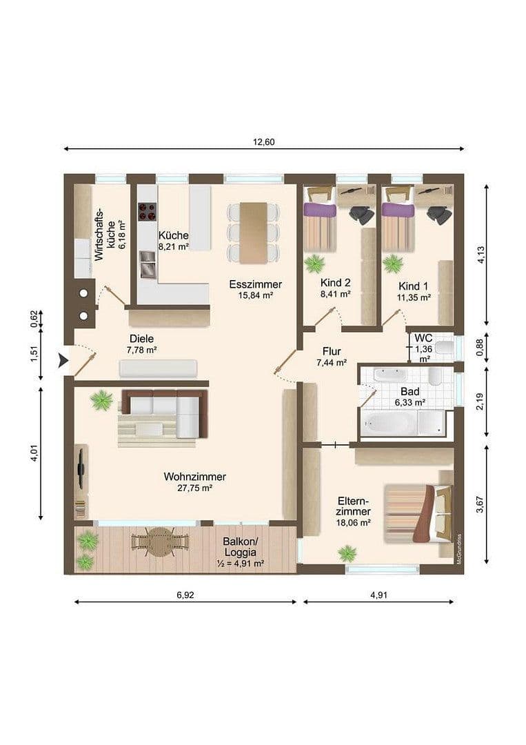 Prodej bytu 4+kk 120 m², Friedensplatz 5, Heilbronn, Bádensko-Württembersko Prodej bytu 4+kk 120 m², Friedensplatz 5, Heilbronn, Bádensko-Württembersko