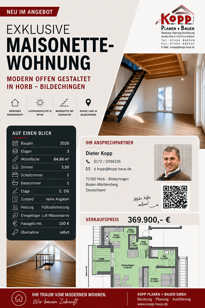 Prodej bytu 3+kk 85 m², Horb am Neckar, Bádensko-Württembersko Prodej bytu 3+kk 85 m², Horb am Neckar, Bádensko-Württembersko
