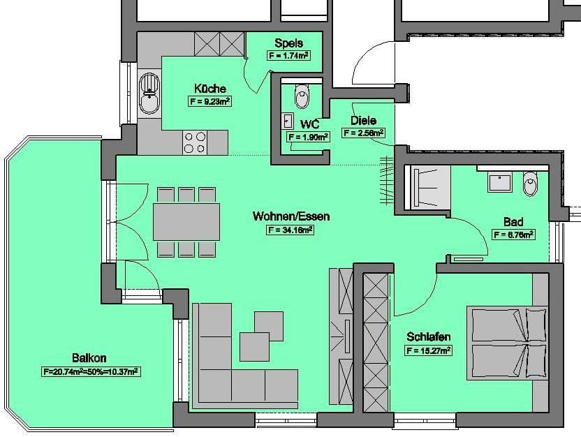 Prodej bytu 2+kk 82 m², Horb am Neckar, Bádensko-Württembersko Prodej bytu 2+kk 82 m², Horb am Neckar, Bádensko-Württembersko