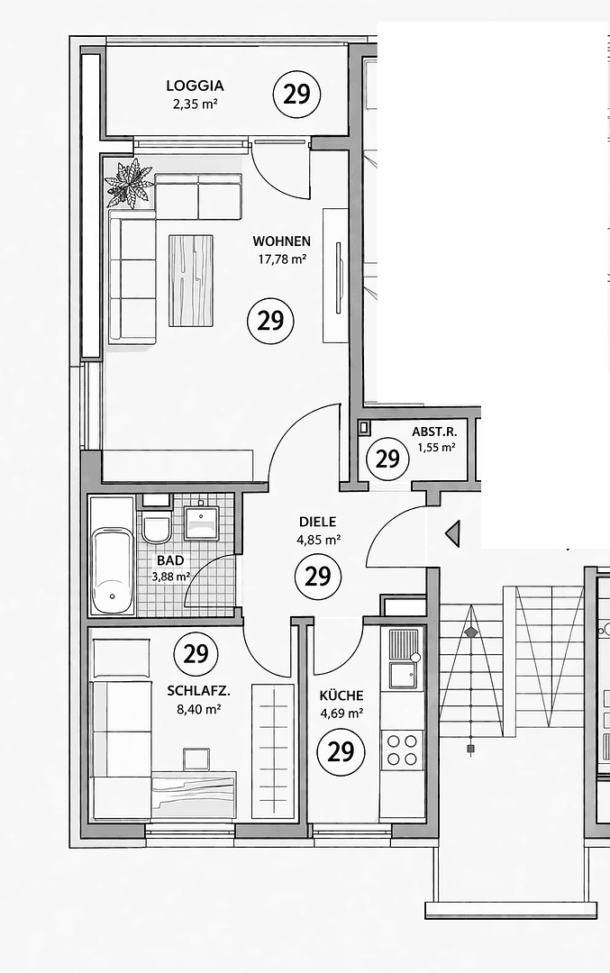 Prodej bytu 2+1 42 m², Frank-Wedekind-Straße, Wiesbaden, Hessen Prodej bytu 2+1 42 m², Frank-Wedekind-Straße, Wiesbaden, Hessen