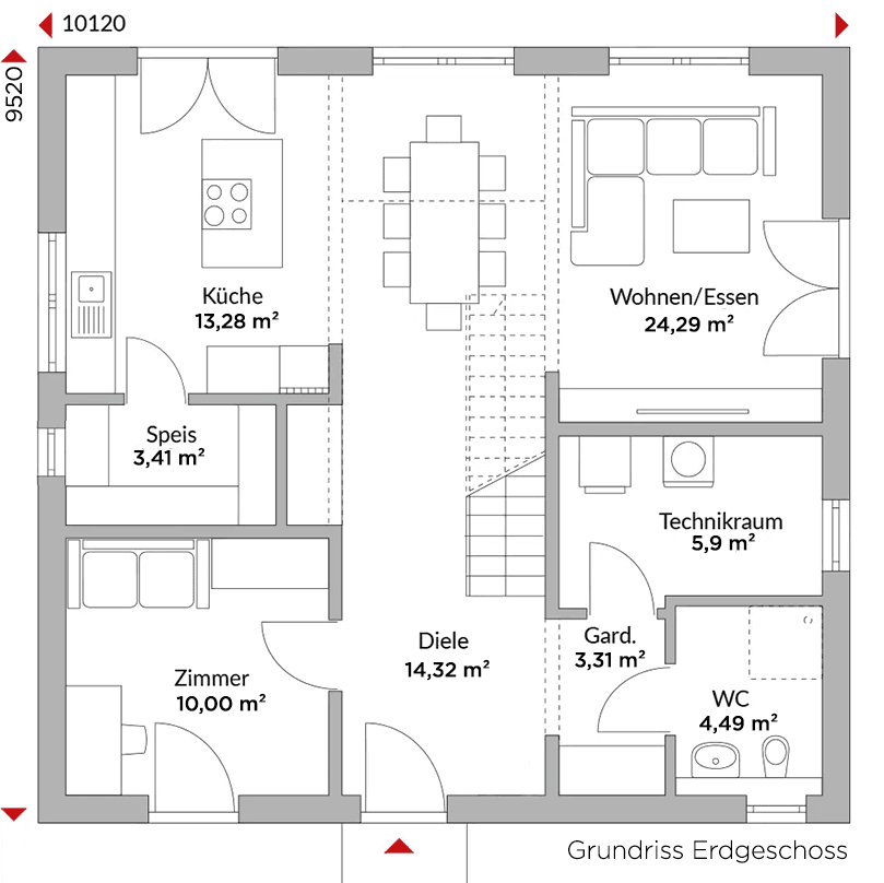 Prodej domu 153 m², pozemek 740 m², Gattendorf, Bavorsko Prodej domu 153 m², pozemek 740 m², Gattendorf, Bavorsko
