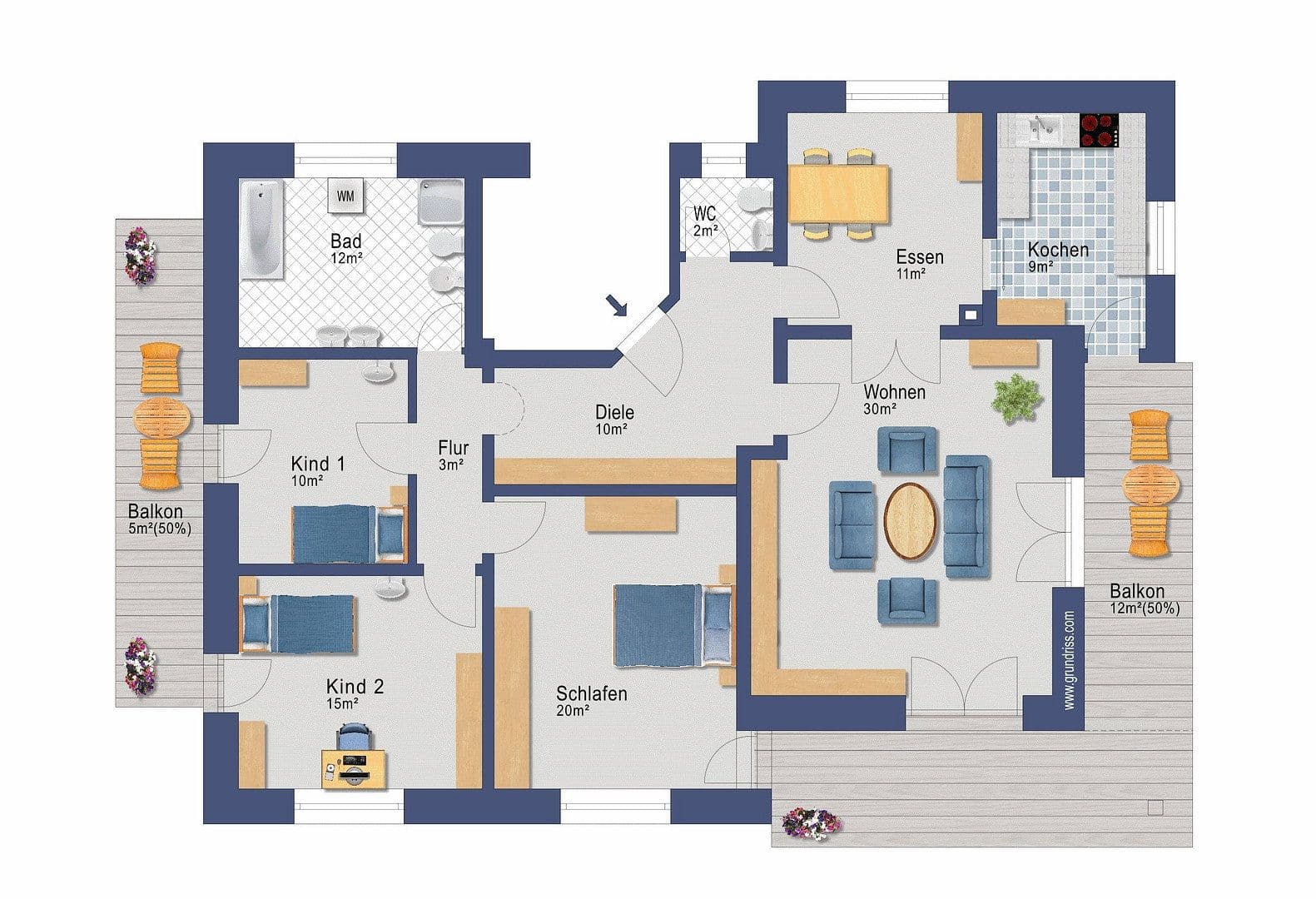 Pronájem bytu 4+kk 140 m², Eichstätt, Bavorsko Pronájem bytu 4+kk 140 m², Eichstätt, Bavorsko