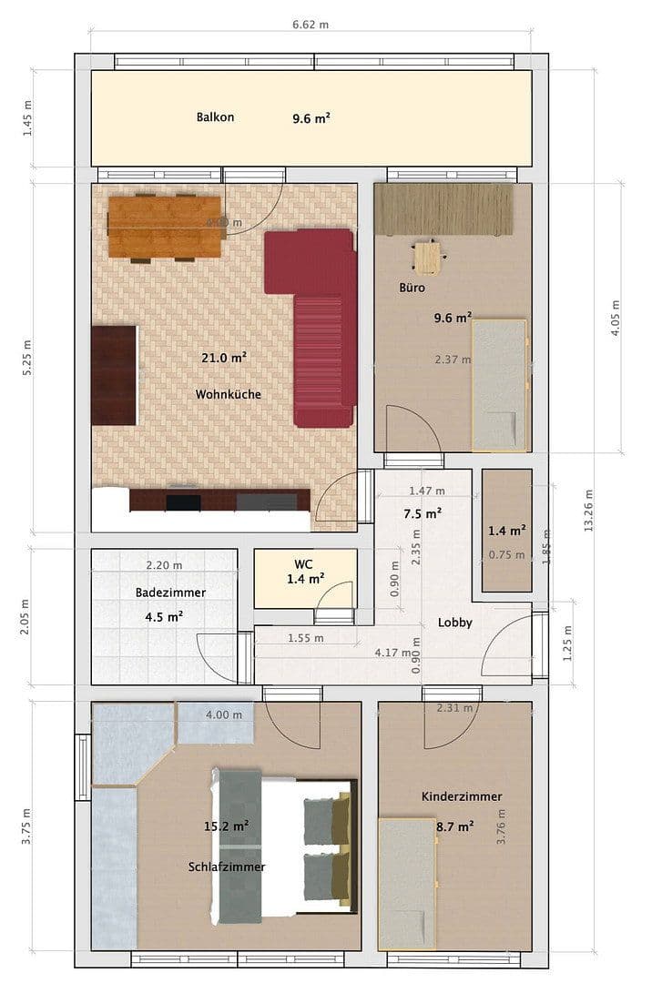 Pronájem bytu 4+1 76 m², Weissenseestr. 95, München, Bavorsko Pronájem bytu 4+1 76 m², Weissenseestr. 95, München, Bavorsko