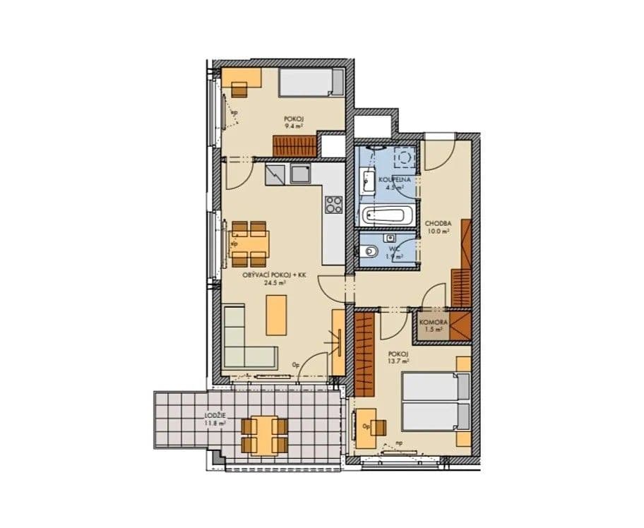 Prodej bytu 3+kk 82 m², Bessemerova, Praha, Praha Prodej bytu 3+kk 82 m², Bessemerova, Praha, Praha