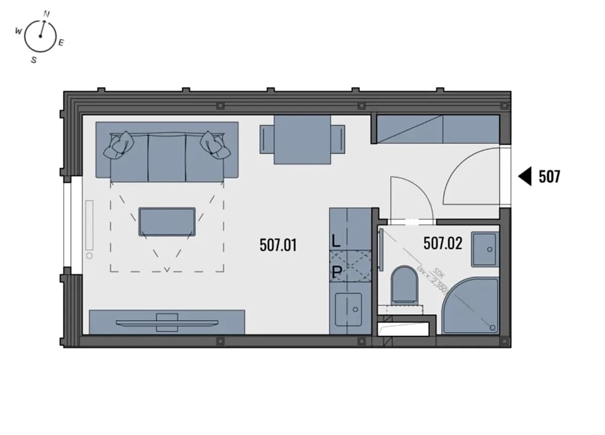 Pronájem bytu 1+kk 18 m², Kubánské náměstí, Praha, Praha Pronájem bytu 1+kk 18 m², Kubánské náměstí, Praha, Praha