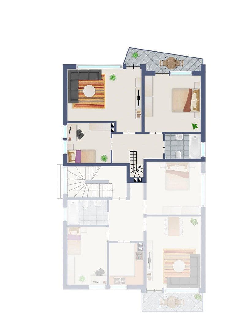 Pronájem bytu 4+kk 130 m², Gartenweg 6, Köln, Severní Porýní-Vestfálsko Pronájem bytu 4+kk 130 m², Gartenweg 6, Köln, Severní Porýní-Vestfálsko