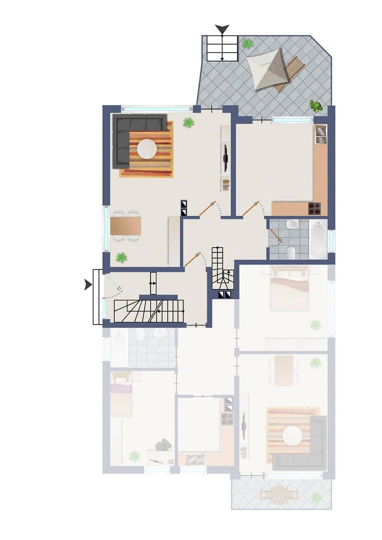 Pronájem bytu 4+kk 130 m², Gartenweg 6, Köln, Severní Porýní-Vestfálsko Pronájem bytu 4+kk 130 m², Gartenweg 6, Köln, Severní Porýní-Vestfálsko