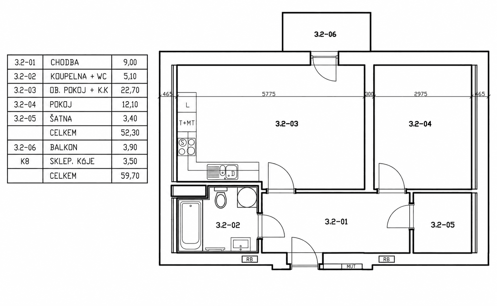 Prodej bytu 2+kk 60 m², Benátky nad Jizerou, Středočeský kraj Prodej bytu 2+kk 60 m², Benátky nad Jizerou, Středočeský kraj