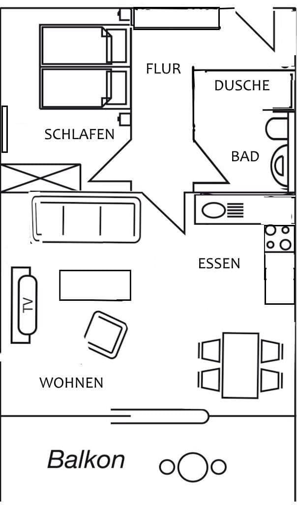 Pronájem bytu 2+1 55 m², Achterdeck 4, Lübeck-Travemünde, Šlesvicko-Holštýnsko Pronájem bytu 2+1 55 m², Achterdeck 4, Lübeck-Travemünde, Šlesvicko-Holštýnsko