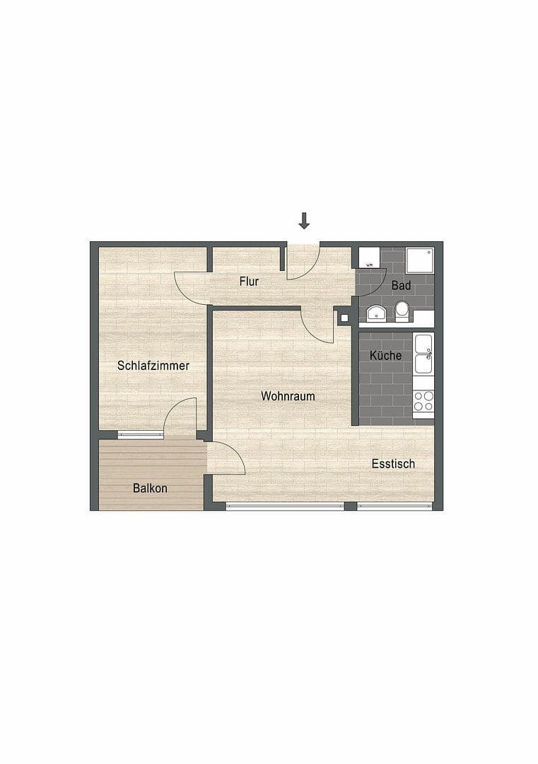 Pronájem bytu 2+1 57 m², Goldäckerstr. 3, Leinfelden-Echterdingen, Bádensko-Württembersko Pronájem bytu 2+1 57 m², Goldäckerstr. 3, Leinfelden-Echterdingen, Bádensko-Württembersko
