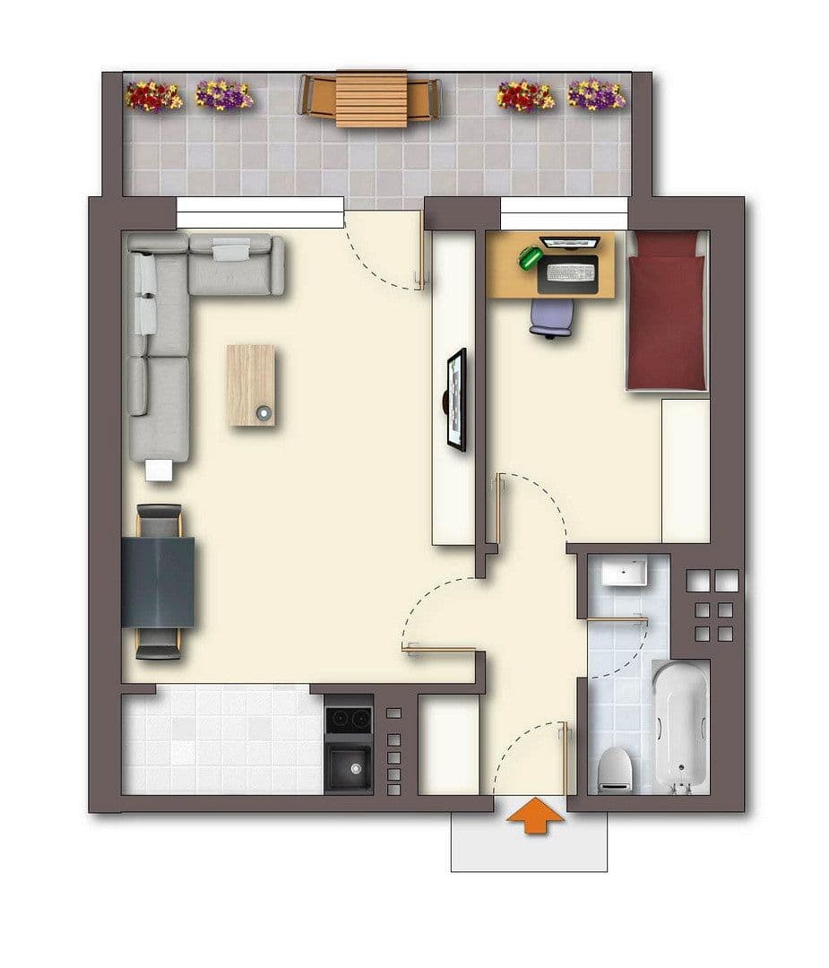 Pronájem bytu 2+1 50 m², Bielefeld, Severní Porýní-Vestfálsko Pronájem bytu 2+1 50 m², Bielefeld, Severní Porýní-Vestfálsko