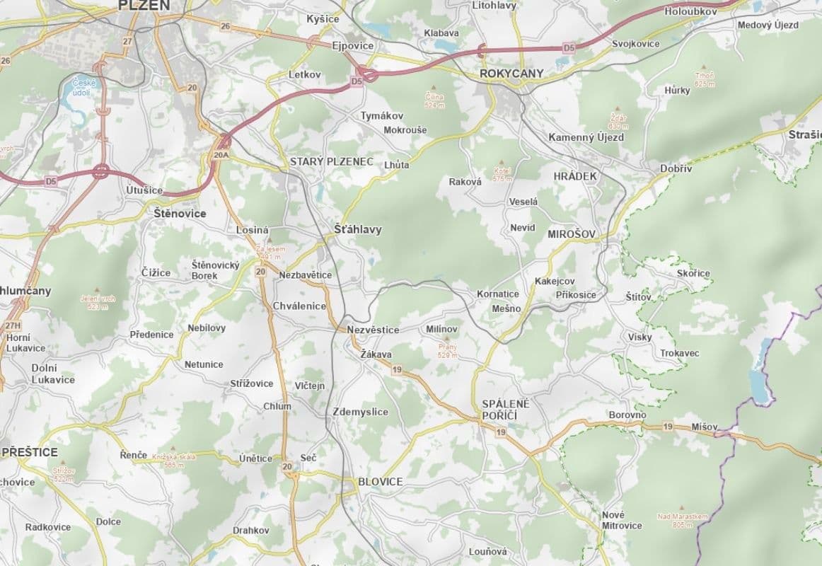 Prodej pozemku 13.897 m², Nezvěstice, Plzeňský kraj Prodej pozemku 13.897 m², Nezvěstice, Plzeňský kraj