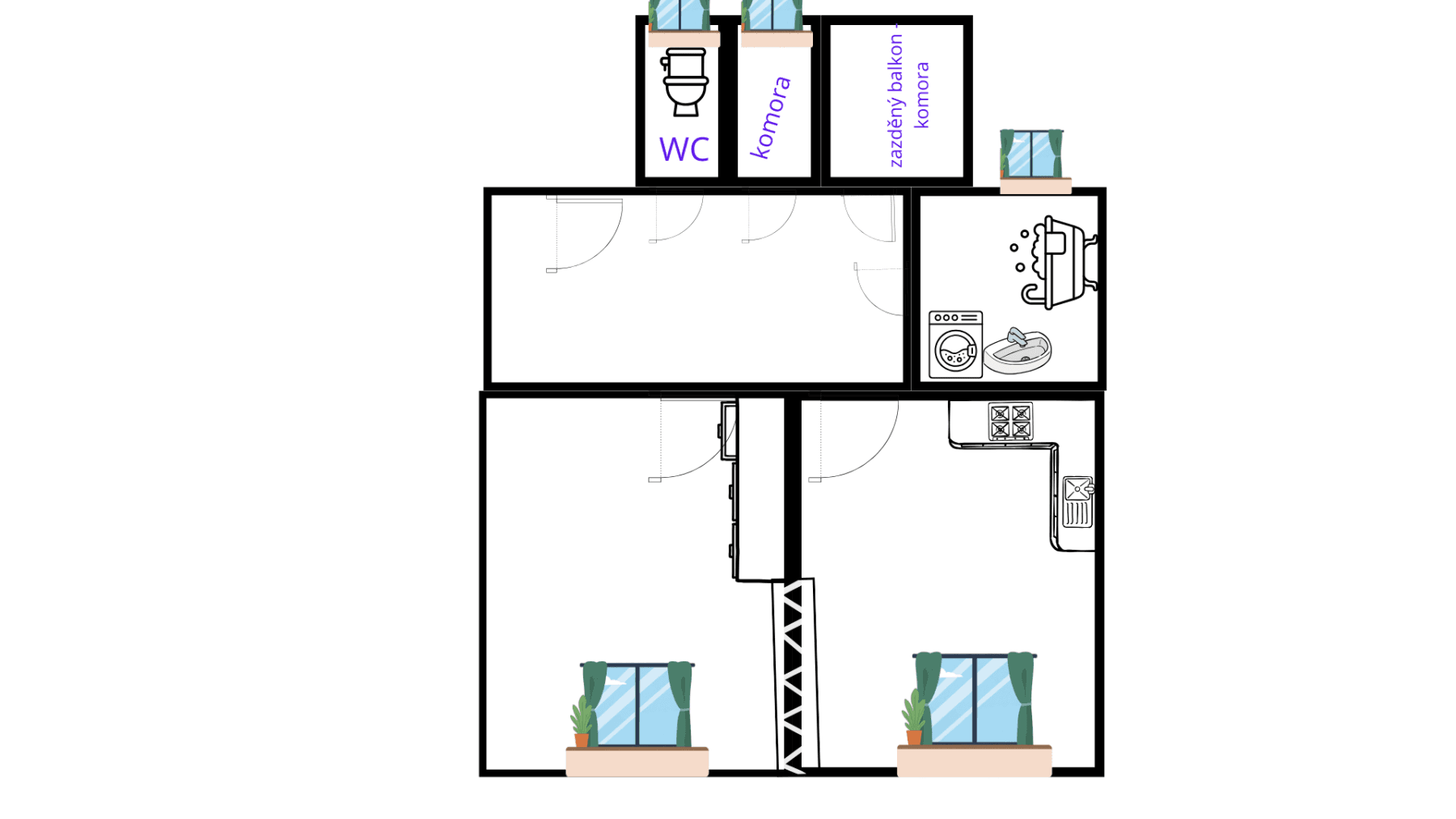 Prodej bytu 2+kk 58 m², Ortenovo náměstí, Praha, Praha Prodej bytu 2+kk 58 m², Ortenovo náměstí, Praha, Praha