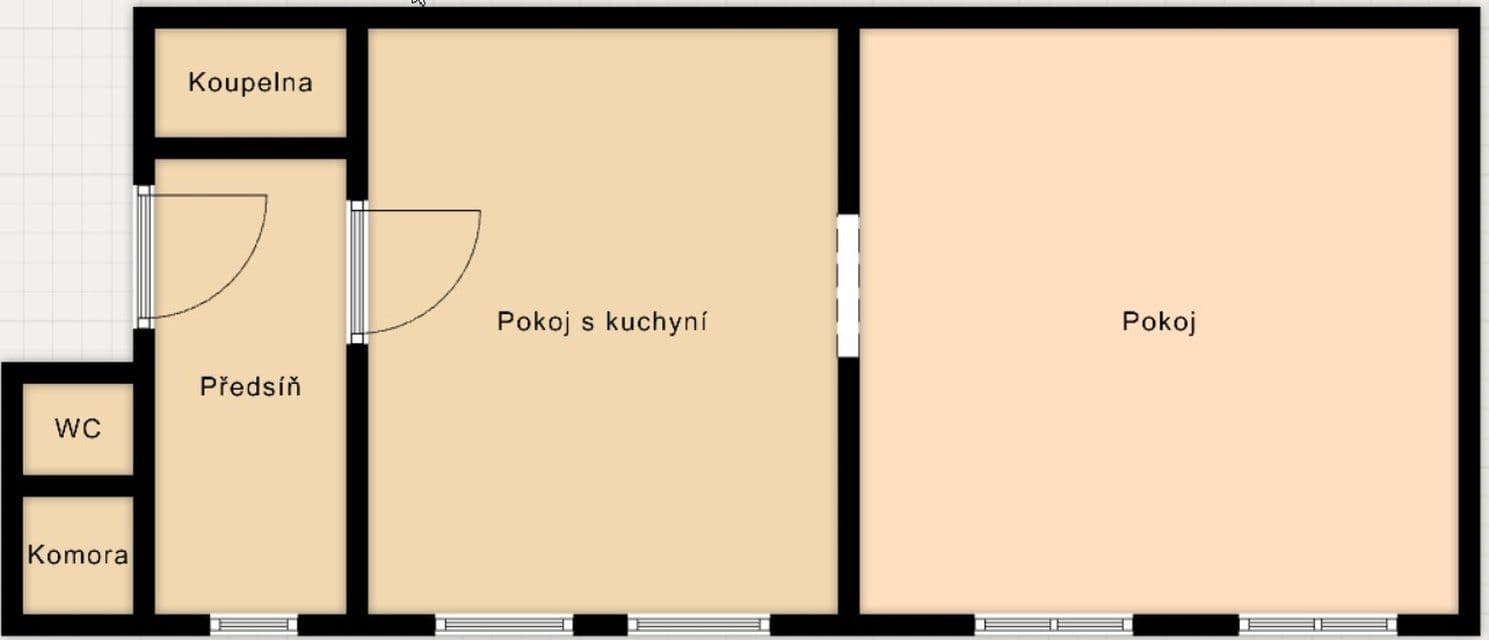 Pronájem bytu 1+1 49 m², Havířská, Teplice, Ústecký kraj Pronájem bytu 1+1 49 m², Havířská, Teplice, Ústecký kraj