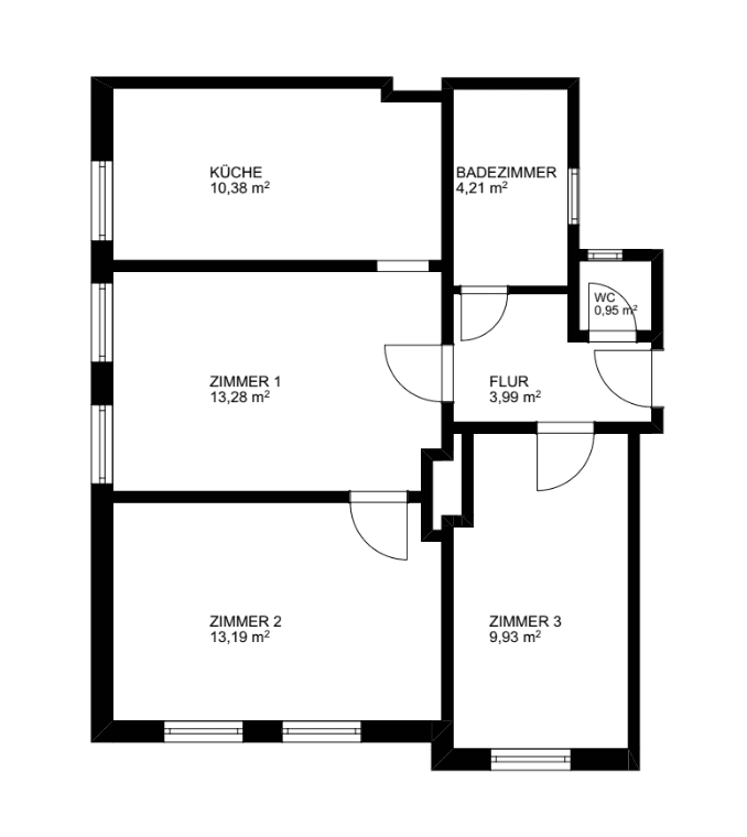 Prodej bytu 3+1 56 m², Bremen, Bremen Prodej bytu 3+1 56 m², Bremen, Bremen